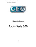 Manuale in lingua italiana di Geo Focus 200