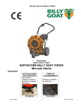 SOFFIATORE BILLY GOAT FORCE Manuale Utente