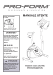 MANUALE UTENTE - Icon Heath & Fitness