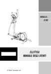MANUALE UTENTE TREO FITNESS E103