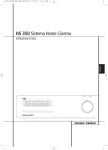 HS 350 Sistema Home Cinema - Sito web personale di Quirino Cieri