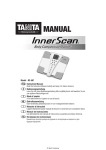 MANUALE UTENTE BILANCIA TANITA BC-587
