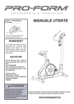 MANUALE UTENTE - Icon Heath & Fitness