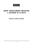 serie videocamera megapixe l esterna ir di rete guida all`installazione