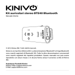 Kit auricolari stereo BTE40 Bluetooth