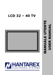 Hantarex TV Manuale LCD 32