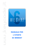 MANUALE PER L`UTENTE DI WEBHAT