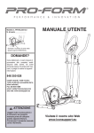 MANUALE UTENTE - Icon Heath & Fitness