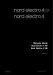 Manuale Utente Nord Electro 4 HP Nord Electro 4 SW