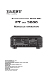 FT-DX3000 Manuale Utente Italiano