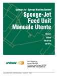 Sponge-Jet Feed Unit Manuale Utente