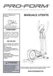 MANUALE UTENTE - Icon Heath & Fitness