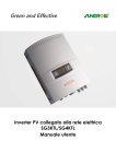 Inverter PV collegato alla rete elettrica SG3KTL/SG4KTL Manuale