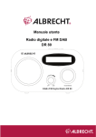 Manuale utente Radio digitale e FM DAB DR 80 - Alan