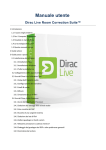 Manuale utente Dirac Live Room Correction Suite