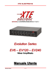 Evolution Series EV6 – EV120 – EV240 Manuale Utente