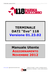 TERMINALE DATI &ldquo;Evo&rdquo; 118 Versione 01.23.02 Manuale Utente