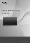 Manuale utente monitor USB E1759FWU