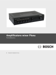 Manuale utente - Bosch Security Systems