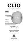 Software CLIO Release 10 Versione Standard Manuale utente