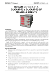 Manuale utente DUCA47-72 in italiano Ver. 0 Rev. C