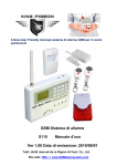 GSM Sistema di allarme S110 Manuale d`uso Ver