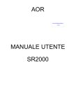 AOR MANUALE UTENTE SR2000