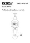 MANUALE UTENTE Tachimetro ottico a laser e a contatto