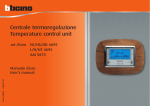 Centrale termoregolazione Temperature control unit