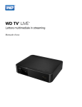 WD TV Live Streaming Media Player User Manual