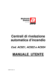 Centrali di rivelazione automatica d`incendio MANUALE UTENTE