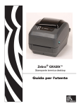 Guida per l`utente Zebra GK420t&trade;