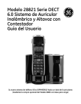 Modelo 28821 Serie DECT 6.0 Sistema de Auricular Inalámbrico y