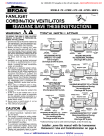 fan/light combination ventilators read and save these instructions