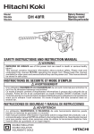 DH 40FR - HITACHI Power Tools