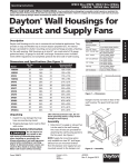 Dayton® Wall Housings for Exhaust and Supply Fans