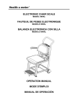 Health o meter   ELECTRONIC CHAIR SCALE