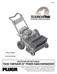 TS220 TurfSavr w/Honda - All Serial #s