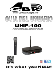 MICROFONO UHF100 SPANISH MANUAL