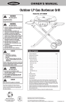 Outdoor LP Gas Barbecue Grill Model No. GTC1000W