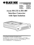 Async RS-232 to RS-485 Interface Converter with Opto