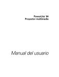 PowerLite 84 - Manual del usuario