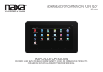 Tableta Electronica Interactiva Core (9.0”) MANUAL DE OPERACIÓN