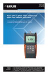 Works with an optical power meter to test optical fiber cables for