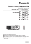 Instrucciones de operación PT-LW271U PT-LX351U PT