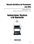 Instrucciones Técnicas y de Operación