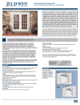 INSTRUCCIONES DE INSTALACIÓN para Puertas Francesas