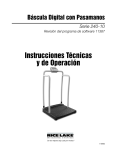 Instrucciones T&eacute;cnicas y de Operaci&oacute;n