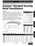 Dayton® Hooded Gravity Roof Ventilators