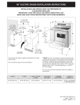 40" ELECTRIC RANGE INSTALLATION INSTRUCTIONS